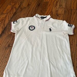 Polo by Ralph Lauren White Polo with Navy Accents